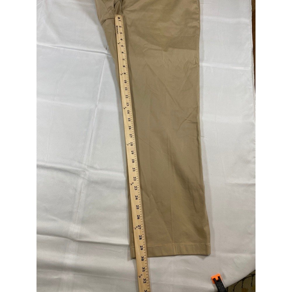 Peter Millar Collection Perfect Poplin Mens Tan Khaki Pants Size 38 Silk Cotton - Picture 5 of 8